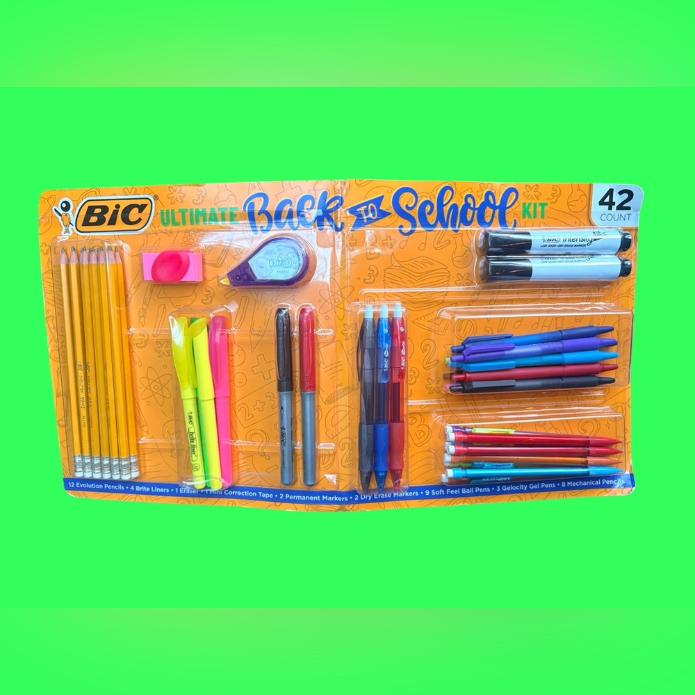 BNWT Bic Ultimate Back To School Kit
